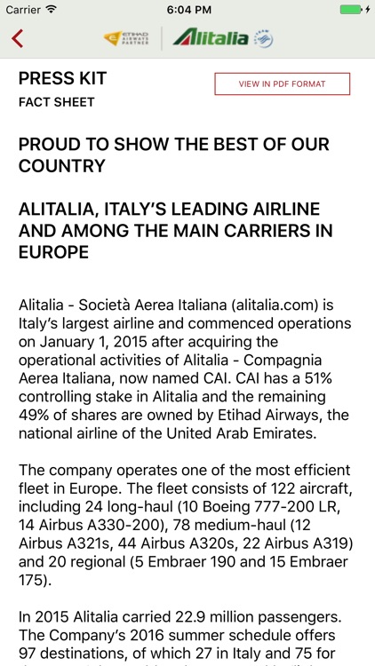 Alitalia On the Go screenshot-3