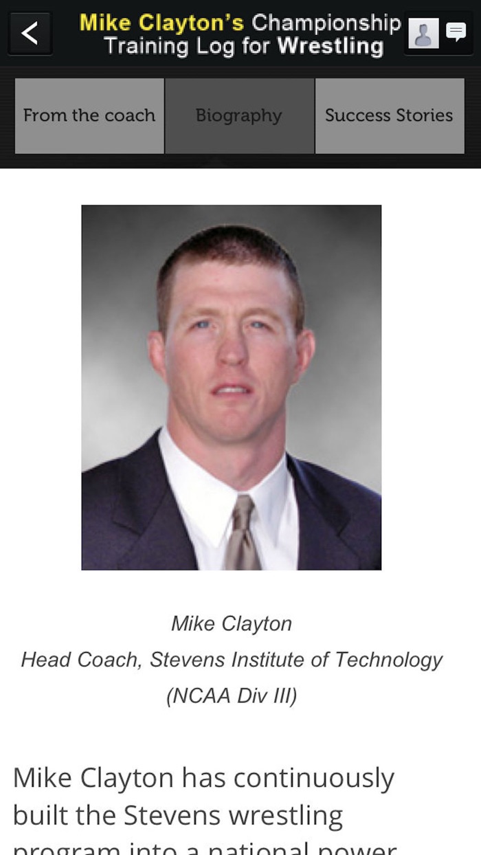 Mike Claytons Training Log