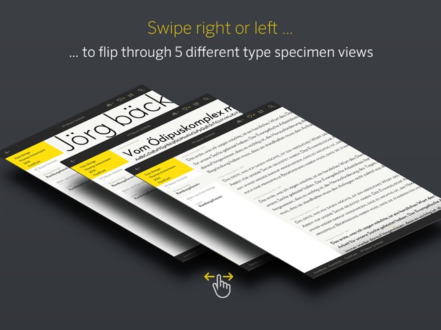 FontBook™ Typeface Compendium Capture d'écran