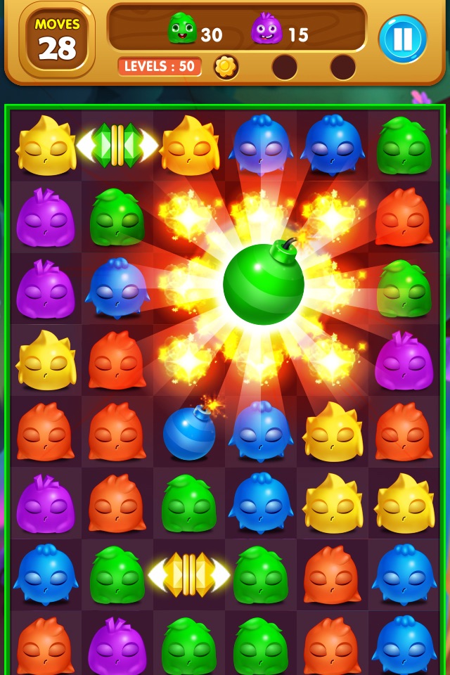 Rescue monster pop - Jelly pet match 3 puzzle screenshot 2