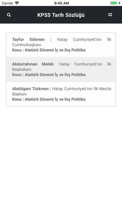 KPSS Tarih Sözlük screenshot 3