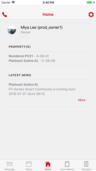 PV Homes - smart community app screenshot 2