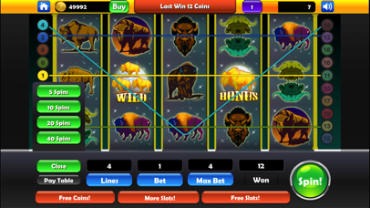 Slots: Buffalo Moon Casino screenshot 4