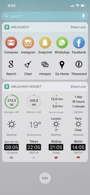 AirLaunch - Launcher Widget