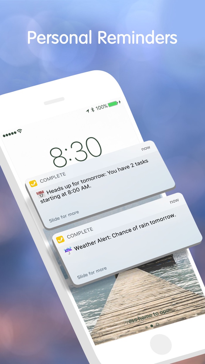 Complete to do list and tasks