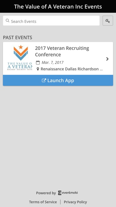 Value of a Veteran Events screenshot 2