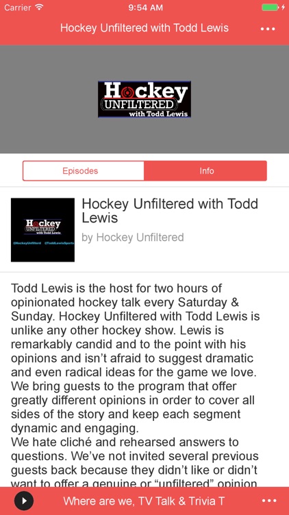 Hockey Unfiltered