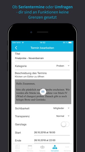 Vereinsplaner: App für Vereine(圖4)-速報App