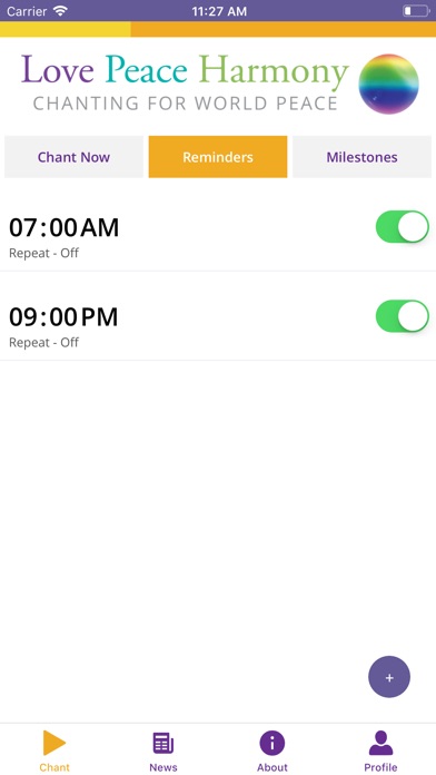 Chant Love, Peace and Harmony screenshot 3