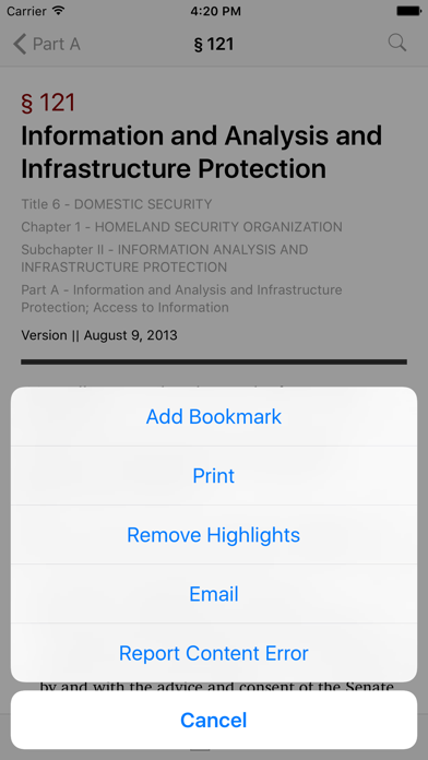 How to cancel & delete 6 USC - Domestic Security (LawStack Series) from iphone & ipad 3