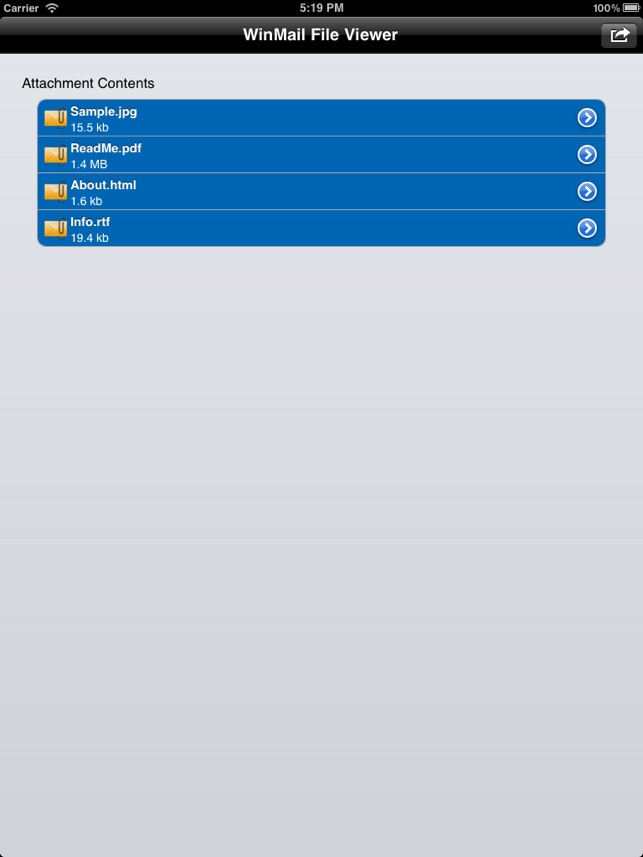 Winmail Viewer for iPhone and iPad