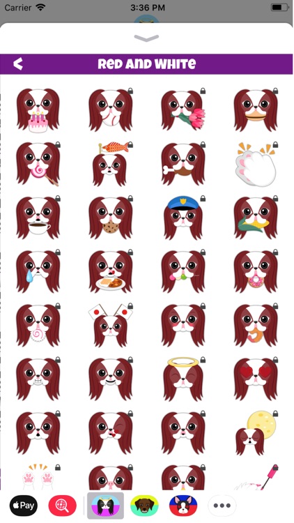 Japanese Chin Emoji Stickers