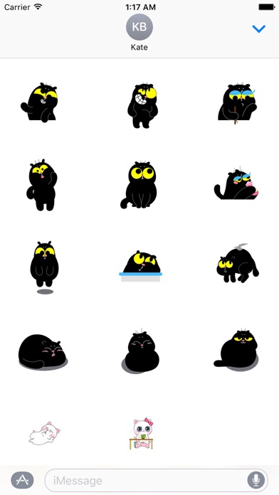 Animated Black Cat & White Cat screenshot 2