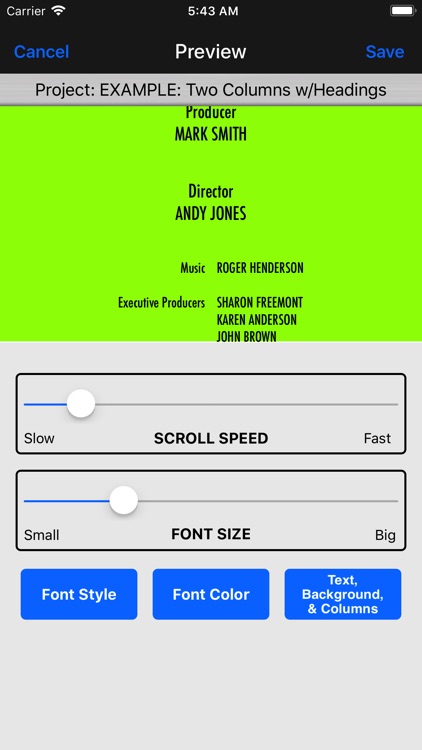 Scrolling Credits Pro screenshot-5