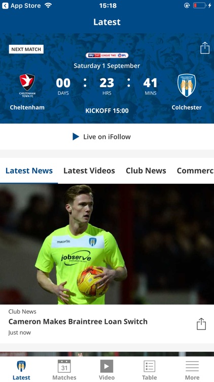 Colchester United Official App