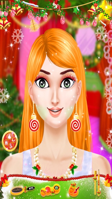 Christmas Girl Makeup Dressup screenshot 2