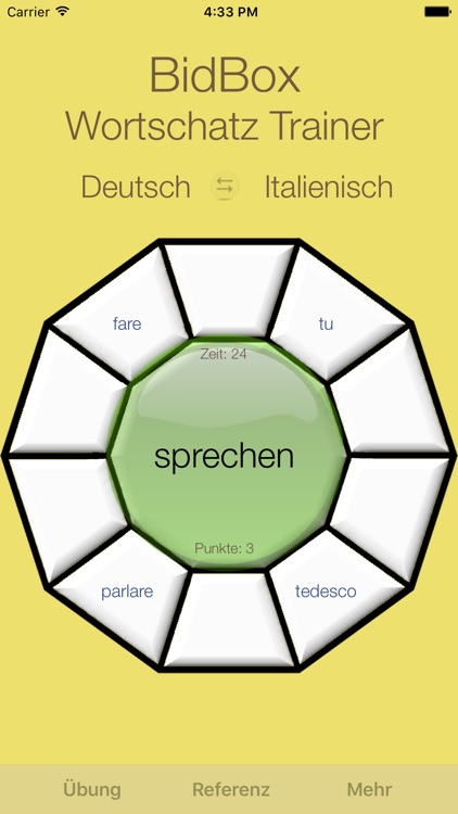 Vocabulary Trainer: German - Italian