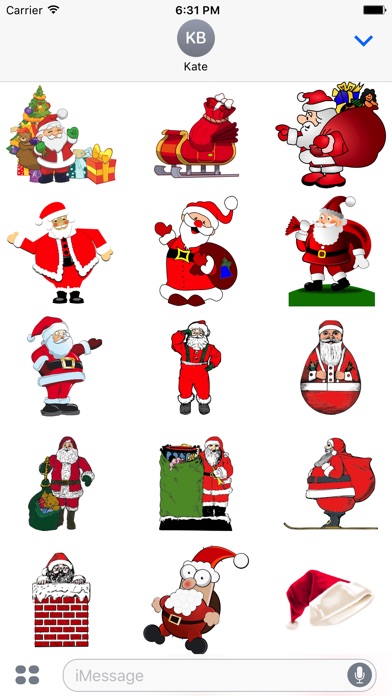 Santa Claus Stickers: HoHoHo screenshot 3