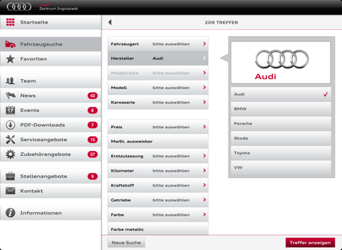 Audi Ingolstadt für iPad screenshot 3