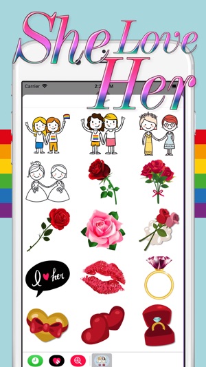 She Love Her - Couple Sticker(圖2)-速報App