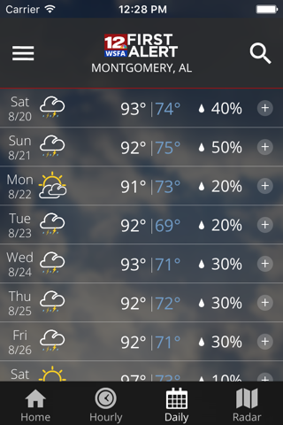 WSFA First Alert Weather screenshot 4