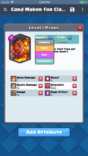 Card Maker for Clash Royale