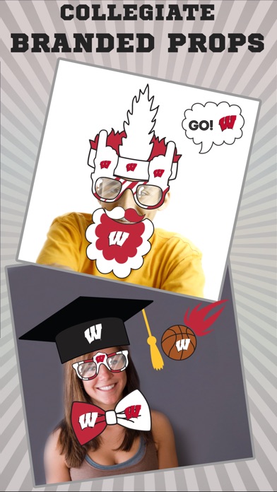 Wisconsin Badgers PLUS Selfie Stickers screenshot 2