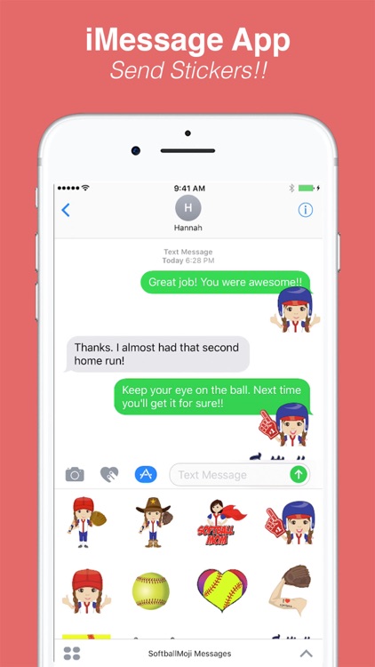 SoftballMoji and Stickers screenshot-3