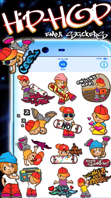 Hip-hop Emoji Stickers screenshot 3