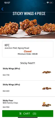 Immagine dello schermo 3 Yum Deliveries Kenya iphone