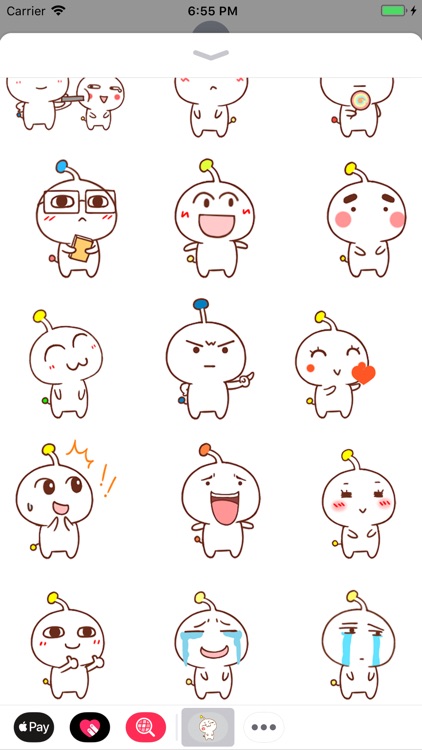 Alien Boy Animated Stickers