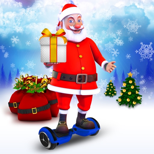 Santa Hoverboard Gift Delivery icon