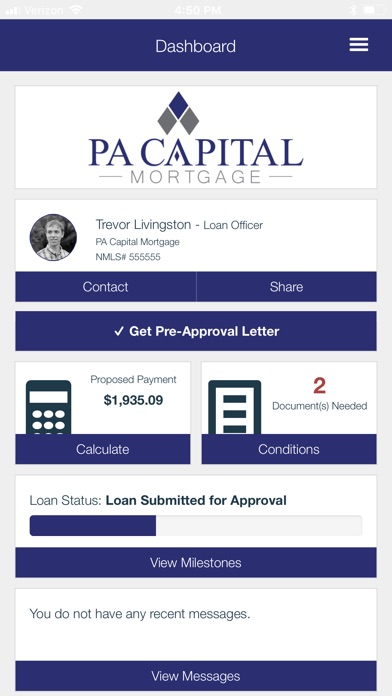 PA Capital Mortgage screenshot 2