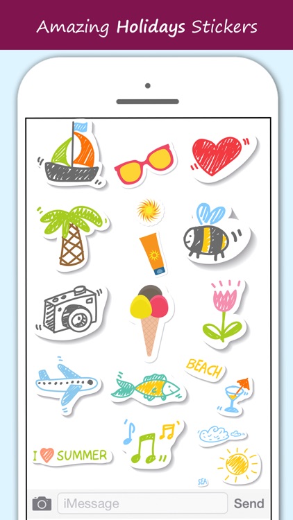 Beach Holiday Stickers Pack