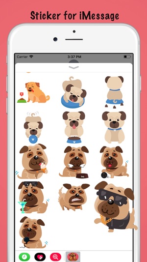 Adorable Baby Pug Sticker(圖4)-速報App