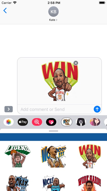 Basketball Superstars Stickers