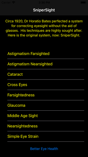 SniperSight: Eye Exercises