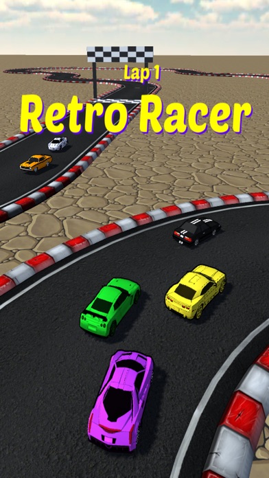 Retro Racer arcade race game screenshot 3
