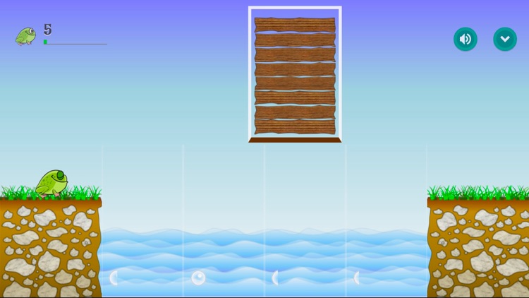 Frog on a log in a bog