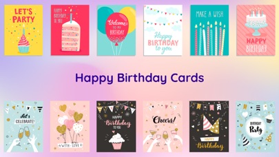 Birthday Cards Wishes Stickers screenshot 2