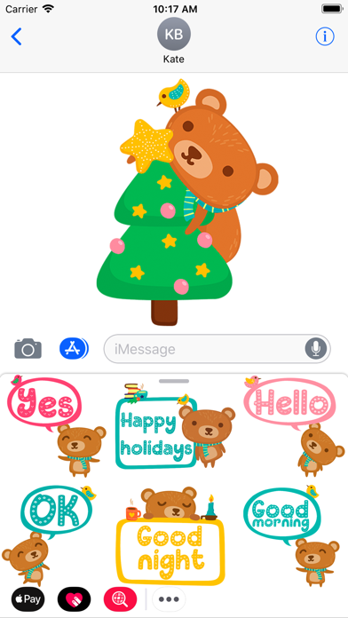 Beary Lovely Emoji and Sticker screenshot 2
