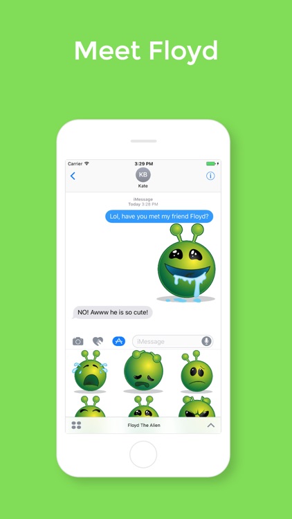 Floyd The Alien Stickers