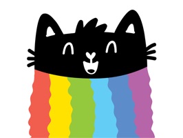 Rainbow cat! Stickers for iMessage