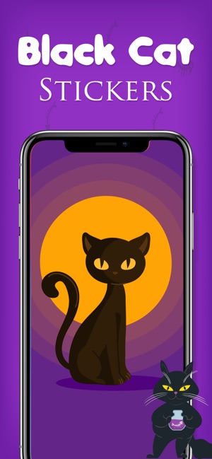 Black Cat Sticker Emojis(圖1)-速報App