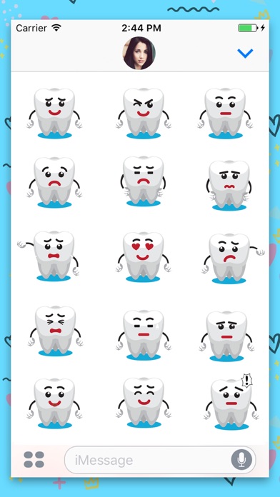Teeth Cartoon Animated Sticker screenshot 3