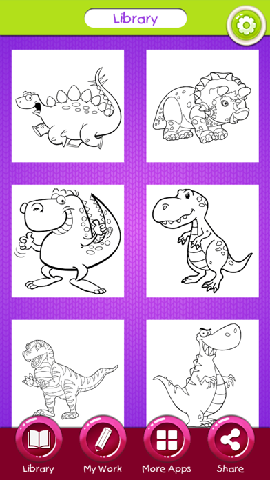 How to cancel & delete Dinosaur Coloring Book Pages from iphone & ipad 2