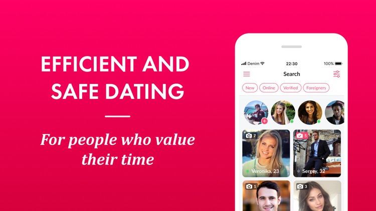 Denim - safe dating app