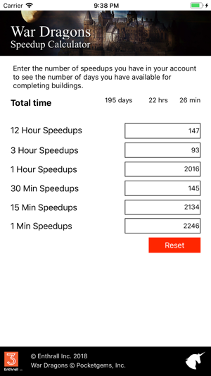 WD Speedup Calculator