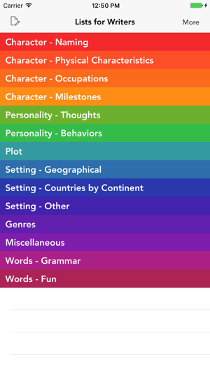 Lists for Writers - ideas for creative writing(圖1)-速報App