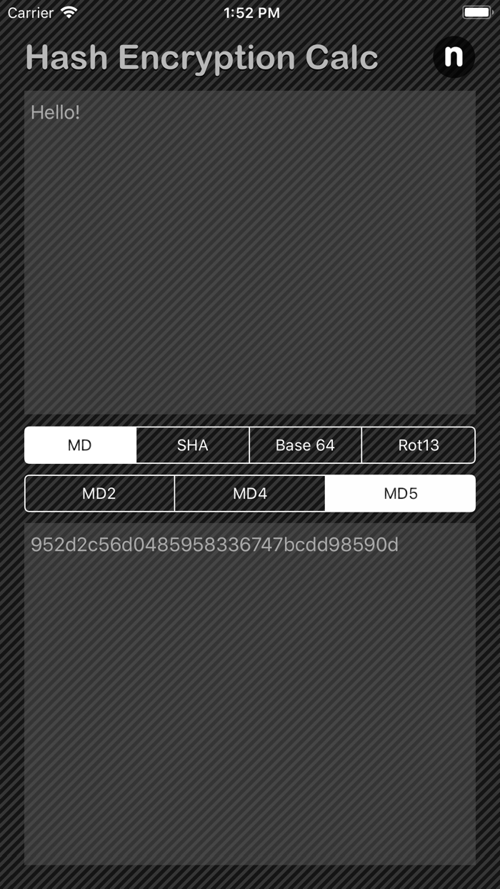 Hash  Encryption Calculator